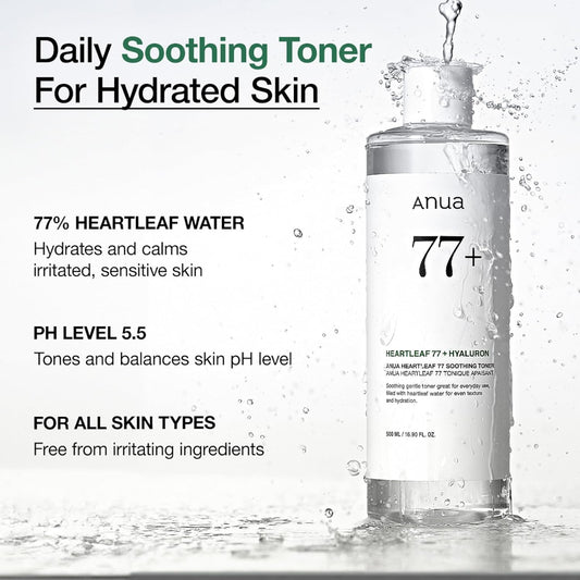 Anua Heartleaf 77% Soothing Toner (500 ml)