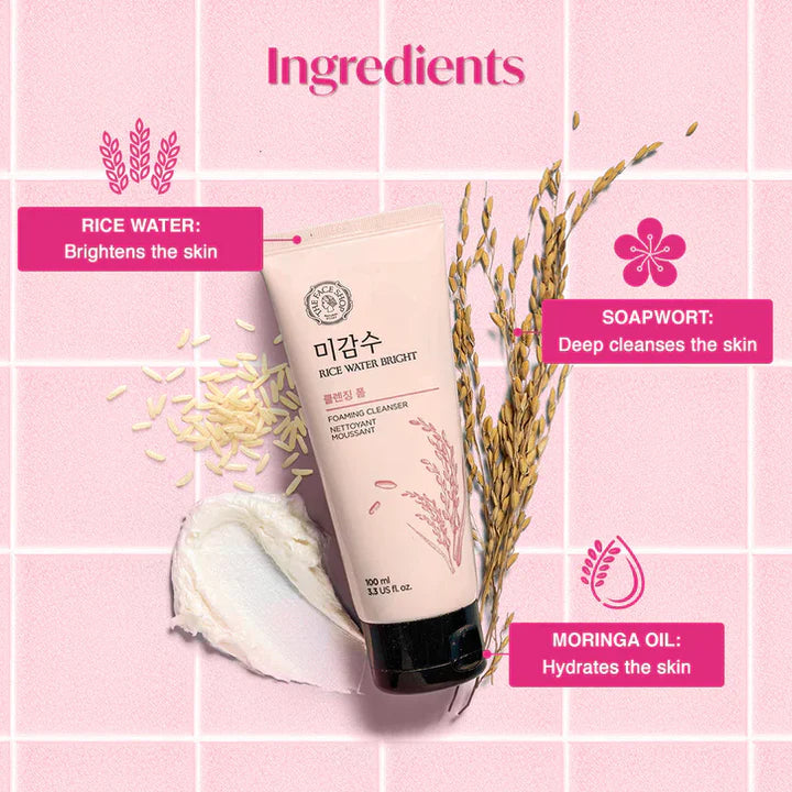 The RICE WATER BRIGHT Foaming Cleanser (150 ML)